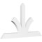 Ekena Millwork Richland Architectural Grade PVC Gable Bracket, 48"W x 28"H x 2"D x 4"F, 14/12 Pitch GBP048X28X0204RIC00 - alternate 1